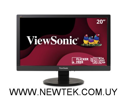 Monitor LED ViewSonic VA2055SM Pantalla FHD 1920x1080p 20 Pulgadas VGA y DVI-D